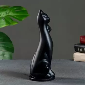 Фигурка гипс «Пара кошек», чёрная, 102710 см