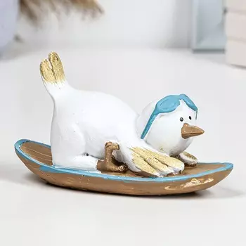 Фигурка полистоун TAKE IT EASY «Пингвин на борде», 145.57.5 см