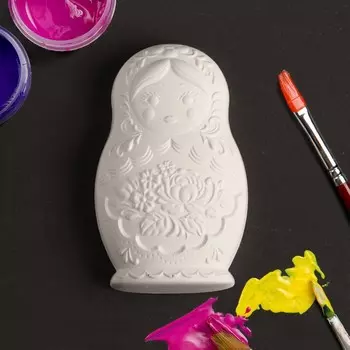 Фигура под раскраску "Матрёшка ажурная"