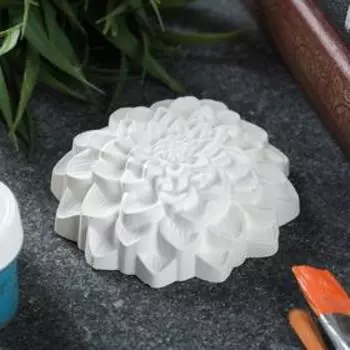 Фигура под роспись "Георгин" 8х8х2см