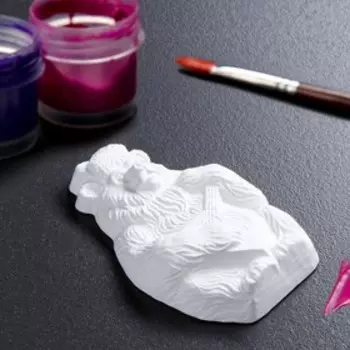 Фигура под роспись "Медведь с балалайкой" 10х6см