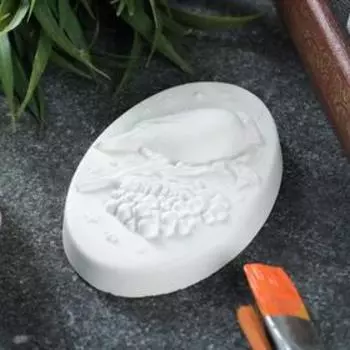 Фигура под роспись "Снегирь с рябиной" 10х6х2см