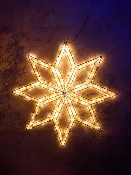 Фигура подвесная световая FROSTY «Снежинка», 7474х2, 300 LED, 220V, свечение тёплое белое