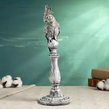 Фигура "Попугай" 33х11см, патина