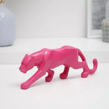Фигура "Розовая пантера полигональная" 25х8,5х4,5см