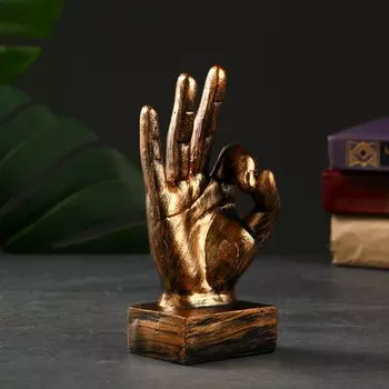 Фигура "Рука Отлично" бронза, 17х7х6см