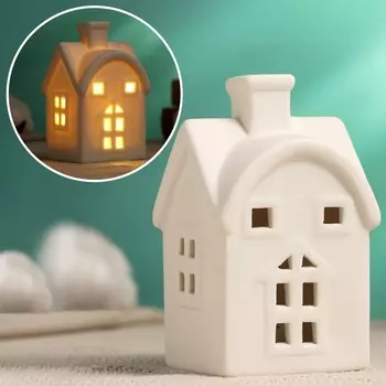 Фигурка светящаяся TAKE IT EASY «Домик», керамика, 6610 см, 2LR=41
