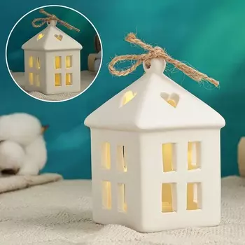 Фигурка светящаяся TAKE IT EASY «Домик с сердечками», 7710 см