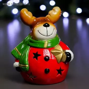 Фигура с подсветкой "Олень с Звездой" 15х14х16см