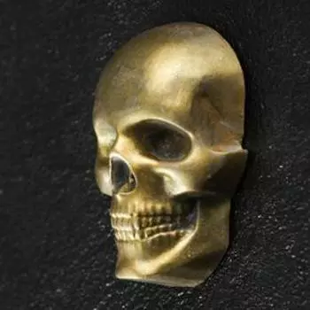 Фигура с подвесом "Череп малый" латунь, 6х5см
