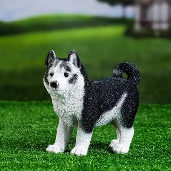 Фигура "Щенок лайки стоящий" 18х19 см