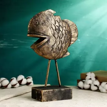 Фигура "Скалярия на подставке" бронза, 36см