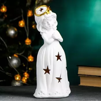 Фигура со светодиодом "Ангел рождества"16х13х34см