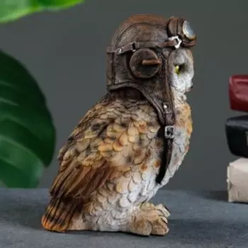 Фигурка полистоун «Сова-авиатор», 10189 см