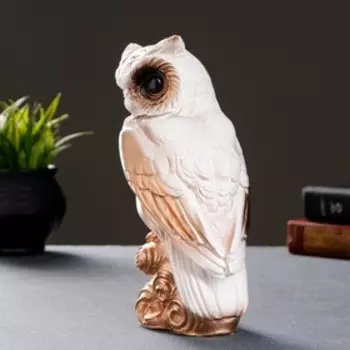 Фигурка гипс «Сова», белая, 11229 см