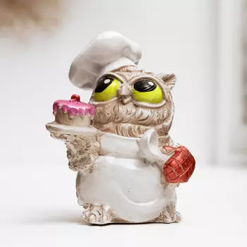 Фигурка гипс «Сова в колпаке», 855 см