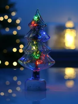 Фигура светодиодная «Ёлочка», 1 LED, 25 см, от батареек AAAх3, свечение RGB