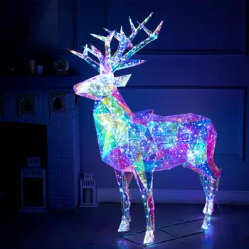 Фигура светодиодная SHINE "Олень" 155х140x38 см, 220V, БЕЛЫЙ