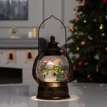 Фигура светодиодная «Снеговик» 2014х11 см, батарейки ААx3 (не в комплекте), USB, свечение тёплое белое