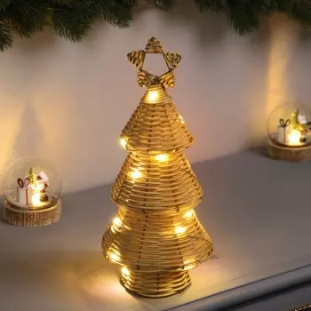 Фигура световая «Ёлочка плетёная», 3013х13 см, 20 LED, батарейки ААх2 (не в комплекте), свечение теплое белое