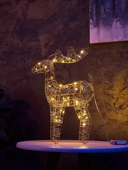 Фигура световая «Олененок», 4927х9 см, 30 LED, батарейки ААх3 (не в компл.), свечение тёплое белое