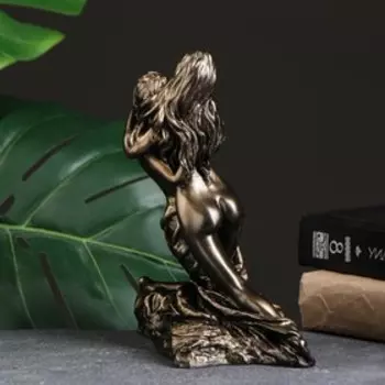 Фигура "Свидание" бронза,золото 18х12х22см