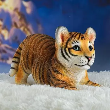 Садовая фигура "Тигренок игривый" 31х14х18см