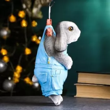 Фигура "Зайка на вешалке" 13х14х28см