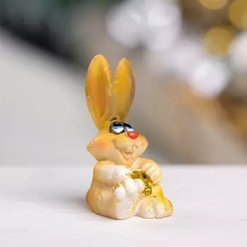 Фигура "Заяц копит" 4х3х4см МИКС