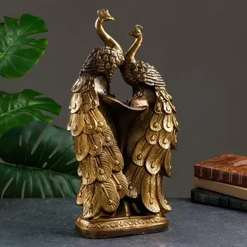 Фигурка «Жар-птица», двойная, чёрное золото, 251351 см