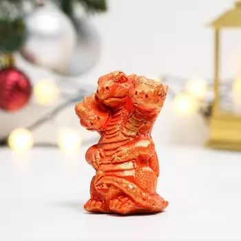 Фигура "Змей Горыныч" красная, 4,5х6х6см