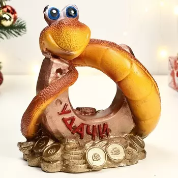 Фигурка гипс «Змея Удача», 232328 см