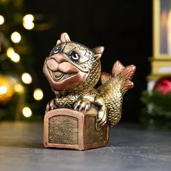 Фигура "Золотой дракон" 10х7см