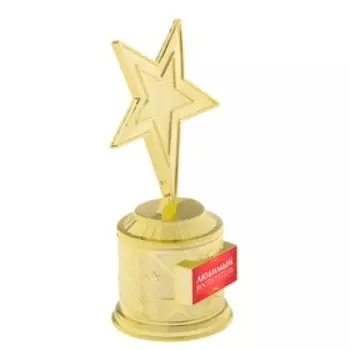 Кубок «Любимый воспитатель», наградная фигура звезда, золото, пластик, 168.56 см