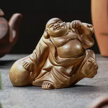 Фигурка для чайной церемонии TAKE IT EASY «Хотэй», полистоун, хамелеон, 1349 см