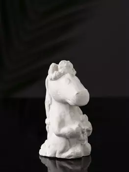 Фигурка для росписи «Лошадка с косой», гипс, 955 см