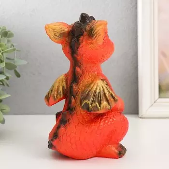 Фигурка гипс «Дракончик», 181010 см, оранжевый