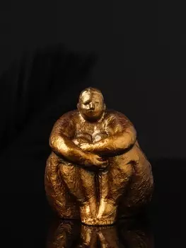 Фигурка гипс «Дама», 988 см, под бронзу