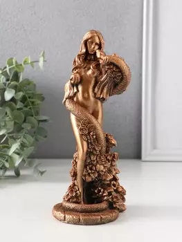 Фигурка гипс «Ева со змеей», 208.59 см, бронза