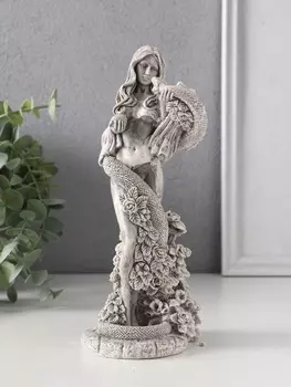 Фигурка гипс «Ева со змеей», 208.59 см, серая