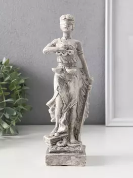 Фигурка гипс «Фемида - богиня правосудия», 2387 см, серая