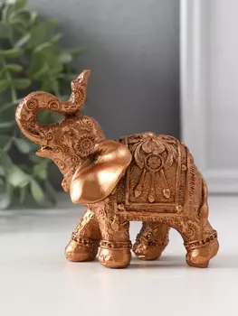 Фигурка гипс «Слон Махараджа», 105.59.5 см, бронза