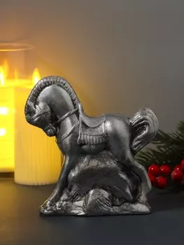 Фигурка "Лошадь" 13,5х5х14 см, серебро