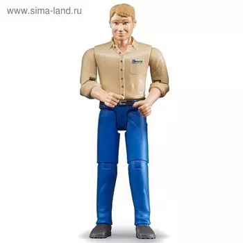 Фигурка мужчины Bruder, голубые джинсы