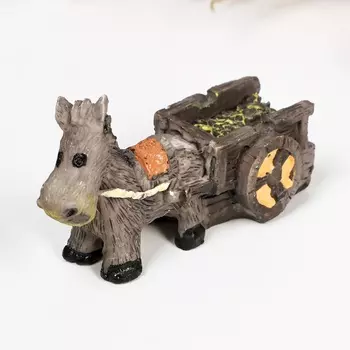 Фигурка полистоун TAKE IT EASY «Ослик с повозкой», 422.5 см