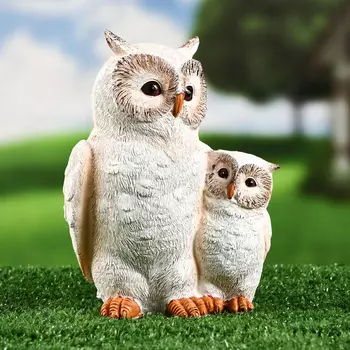 Фигурка полистоун «Полярные совы», 131018 см