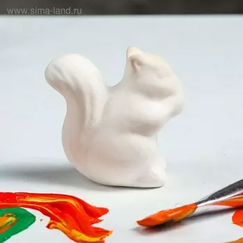 Фигурка-раскраска "Белочка", под роспись, 7 см