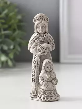 Фигурка славянская богиня «Рожана» 11.544 см, серая