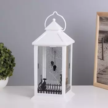Фигурка светящаяся RISALUX «Чёрный кот», LED-ночник, 3ААА, белый, 141430.5см