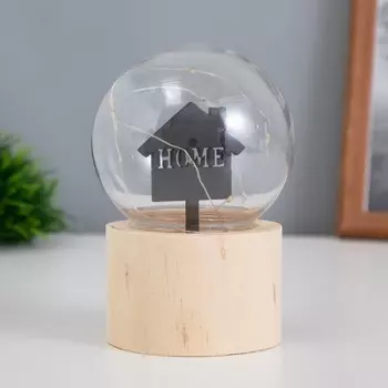 Фигурка светящаяся RISALUX «Дом», LED-ночник, 3AG10, шар-8 см, 6.56.511.5 см